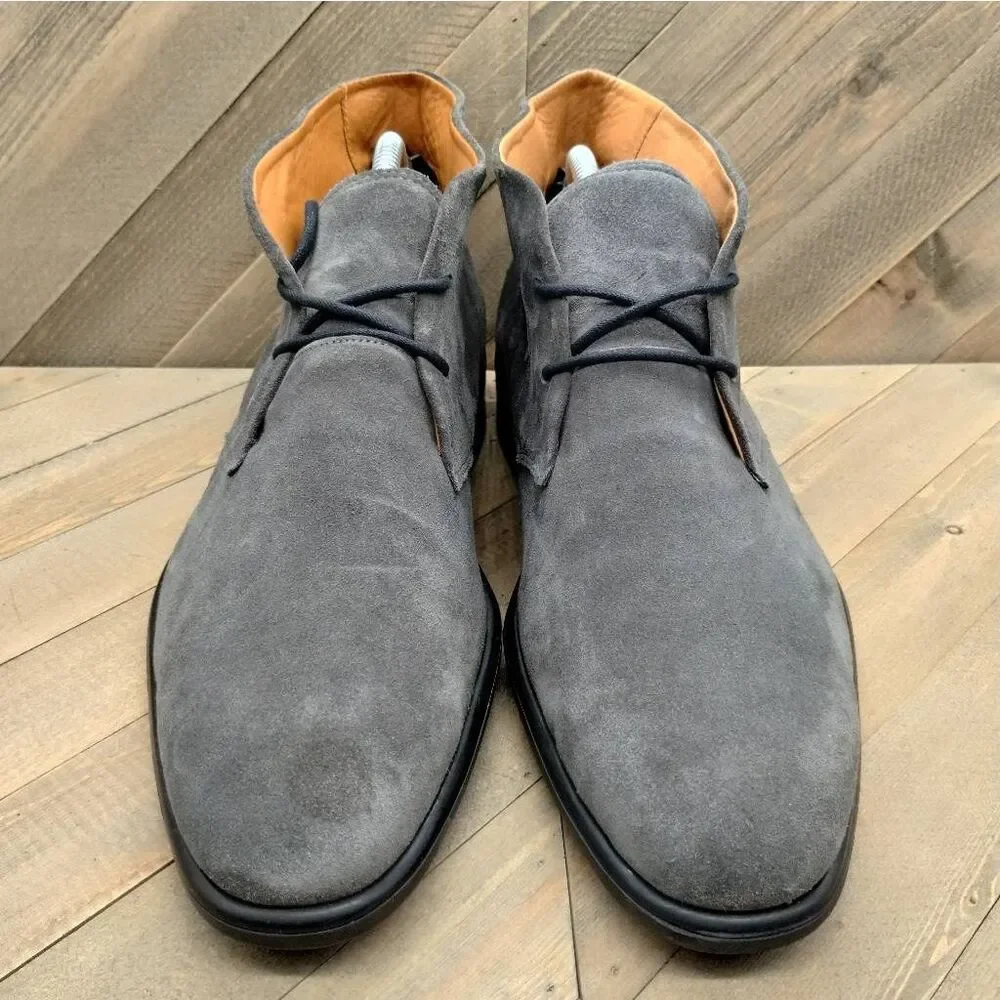 ECCO Citytray Grey Suede Chukka Boots Mens Size 10.10.5 Casual Boots, Shoes‎